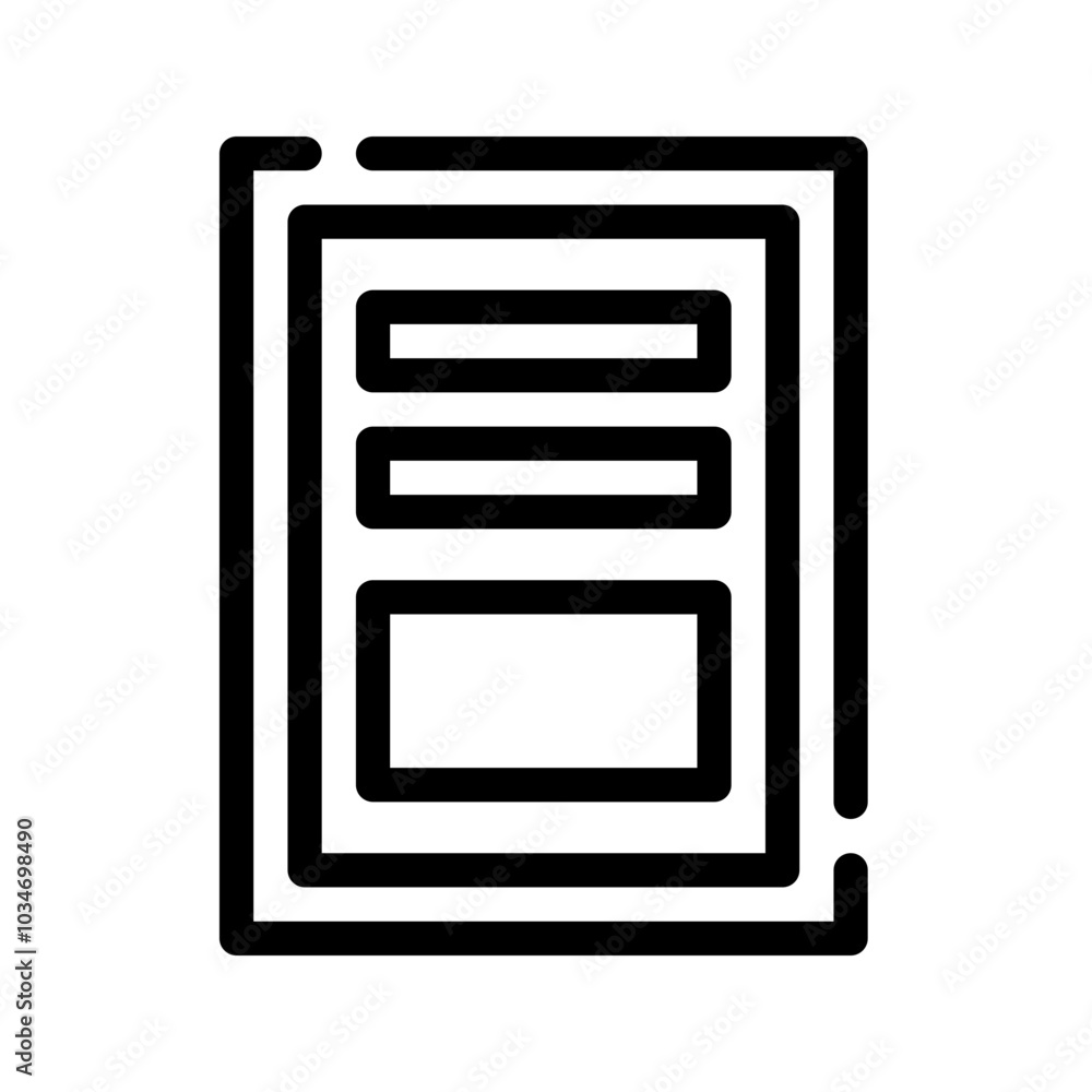 Icon Note Information With Style Outline Icon Note Information With Style Outline