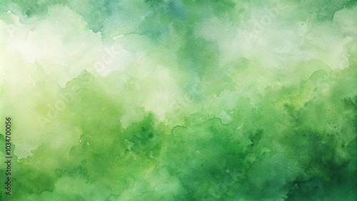 Artistic green watercolour texture