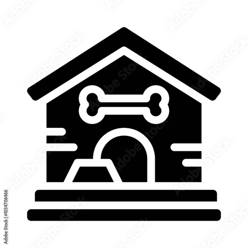 Dog Kennel glyph icon