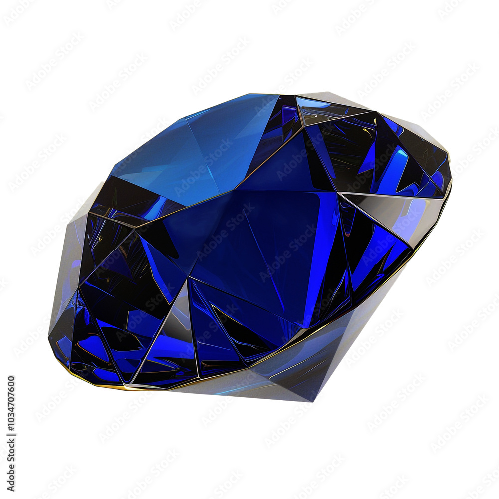 Gorgeous Blue Sapphire Gemstone Isolated on Transparent Background Gorgeous Blue Sapphire Gemstone Isolated on Transparent Background