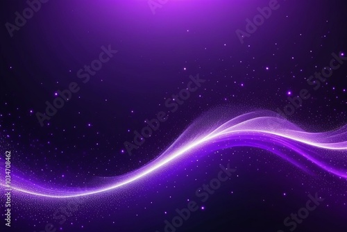 Purple sound waves, abstract background, horizontal composition