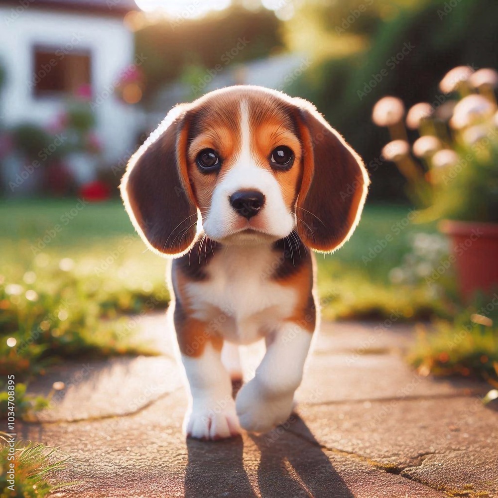 niedlicher Beagle Welpe niedlicher Beagle Welpe