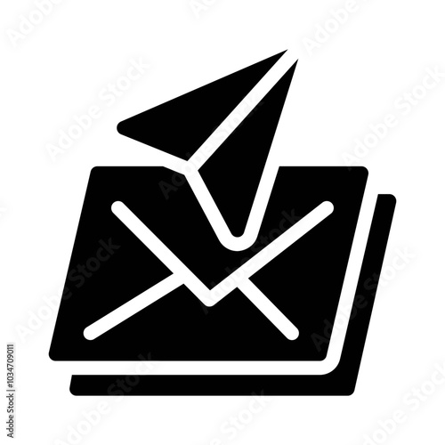 Air Mail glyph icon