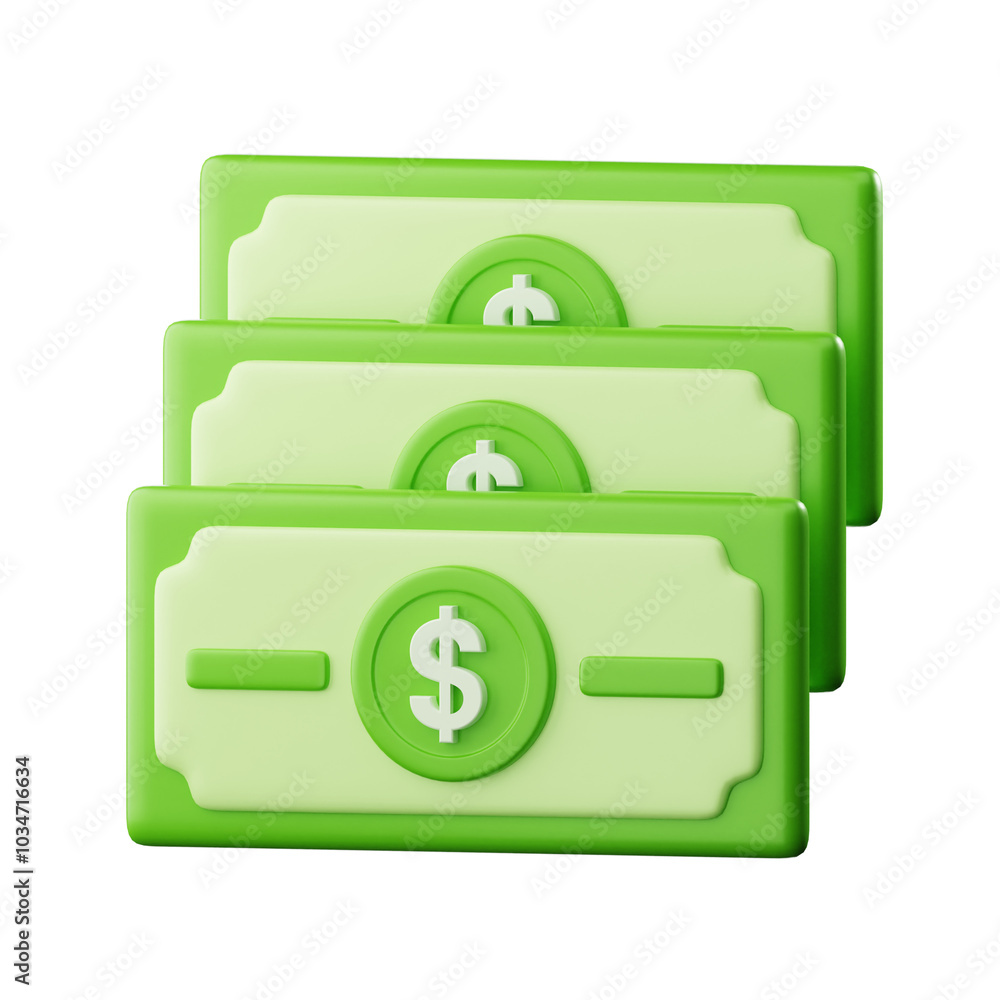 Money 3D Illustration Money 3D Illustration