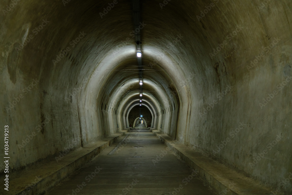 Fototapeta premium Grič Tunnel public bomb shelter in Zagreb, Croatia