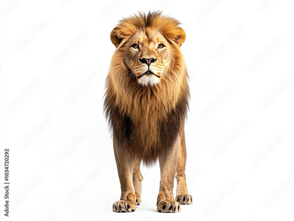 Obraz premium lion isolated on white background