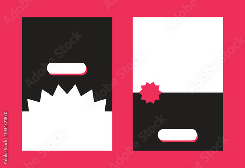 Design template for story in social media unique design