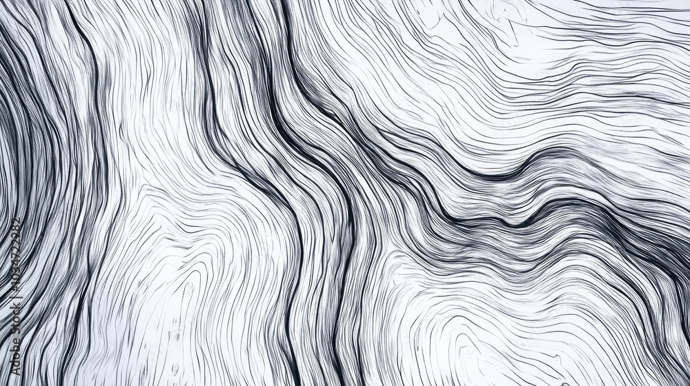 Line art illustration depicting the patterns of dry wood illuminated by light Line art illustration depicting the patterns of dry wood illuminated by light