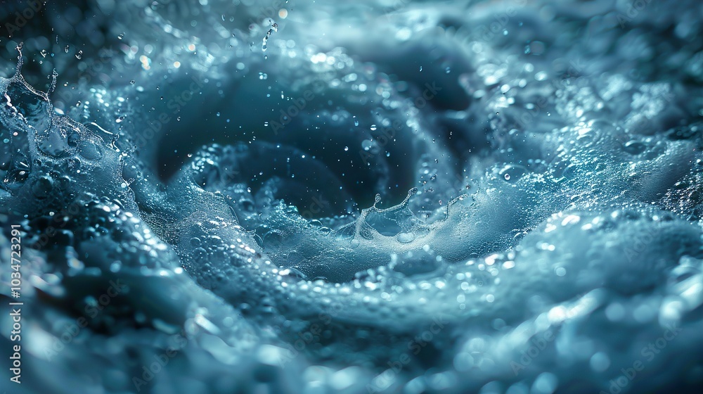 Water Splash Abstract: Close-Up Macro Photography Water Splash Abstract: Close-Up Macro Photography