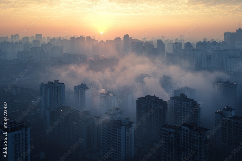 Air Pollution with smoke and haze in daily life of human Air Pollution with smoke and haze in daily life of human