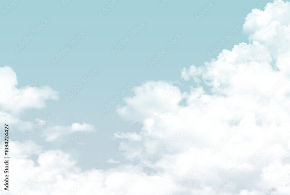 背景素材_青空と雲 背景素材_青空と雲