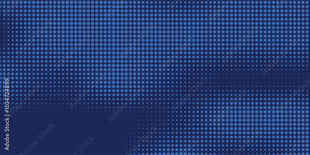 Dark blue halftone dotted abstract background, big data pattern, technology or futuristic visualization, waveform dot texture, music backdrop. Dark blue halftone dotted abstract background, big data pattern, technology or futuristic visualization, waveform dot texture, music backdrop.