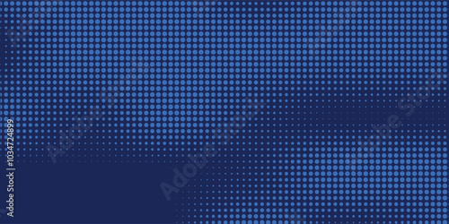 Wallpaper Mural Dark blue halftone dotted abstract background, big data pattern, technology or futuristic visualization, waveform dot texture, music backdrop. Torontodigital.ca