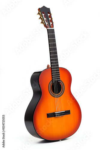 Acoustic guitar with vibrant wood finish