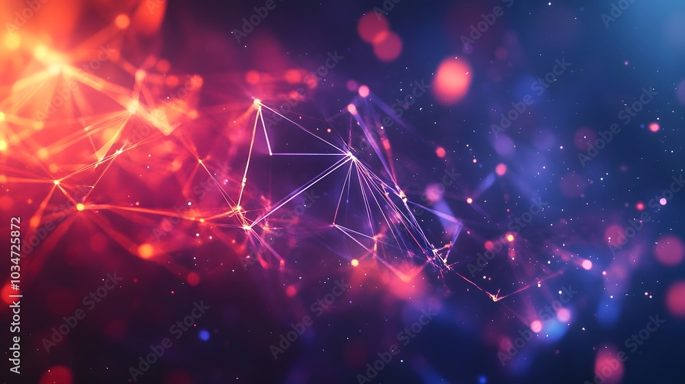 Abstract polygonal vector science background with connecting dots and lines. Abstract polygonal vector science background with connecting dots and lines.