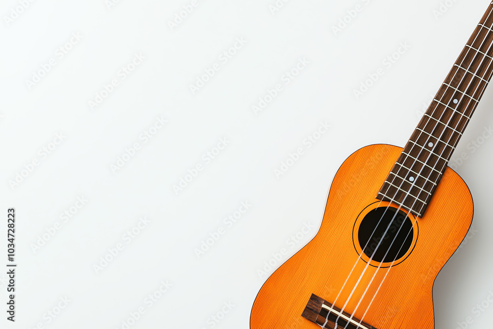 Obraz premium Ukulele on a white isolate background