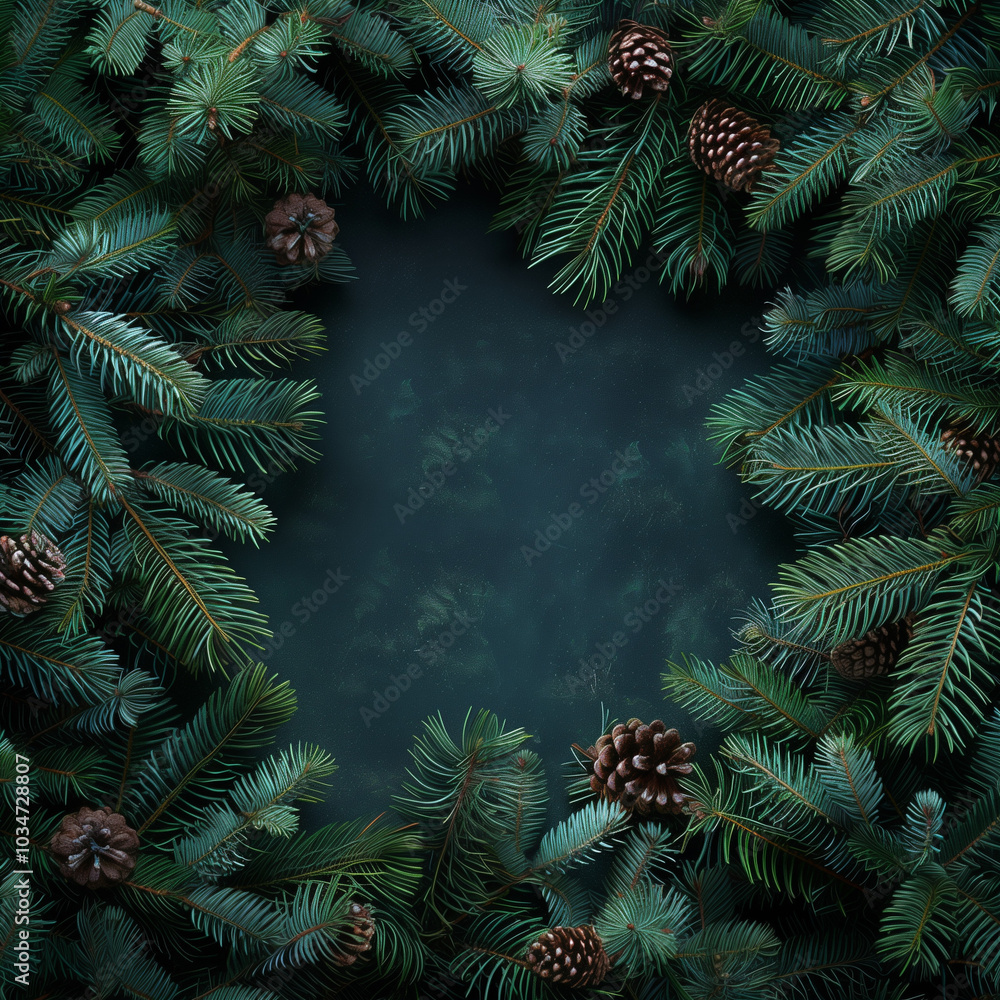 Pinecone winter background Pinecone winter background