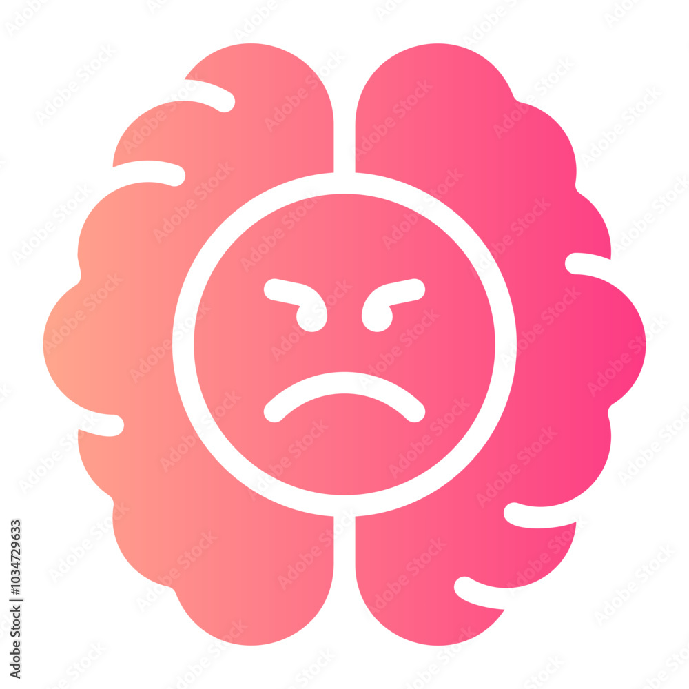 brain gradient icon brain gradient icon