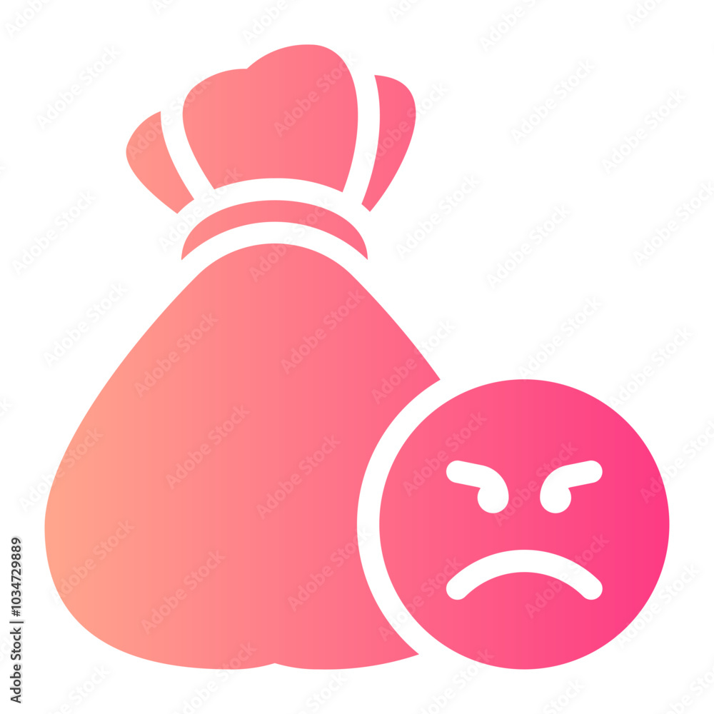 money bag gradient icon money bag gradient icon