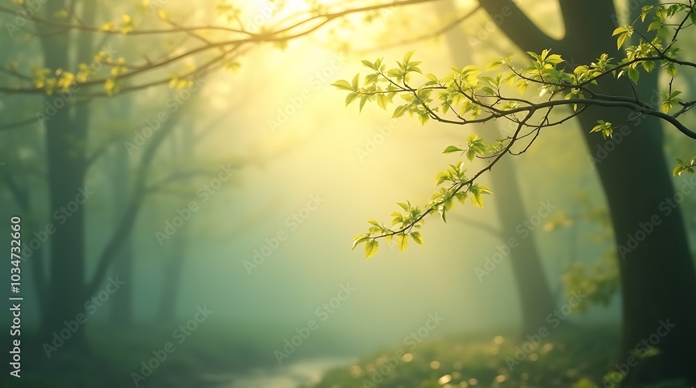 Obraz premium Enchanting Forest Landscape