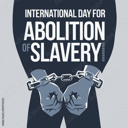 International Day of Abolition of Slavery December 2,web banner, vector