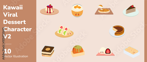 Kawaii Viral Dessert Character 2