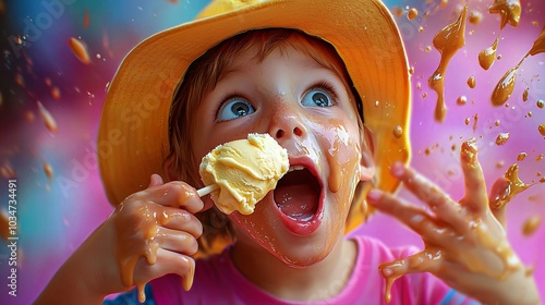 Joyful ice cream delight