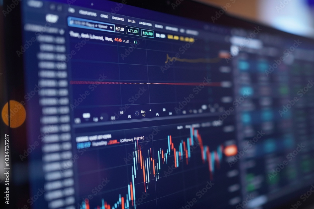 Stock Market Data on a Computer Screen Stock Market Data on a Computer Screen