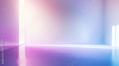 room with purple wall and light