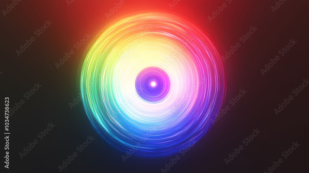 Vibrant Circle of Color, a mesmerizing display of RGB glow, softly radiating 16.8 million colors from the center outward. Vibrant Circle of Color, a mesmerizing display of RGB glow, softly radiating 16.8 million colors from the center outward.