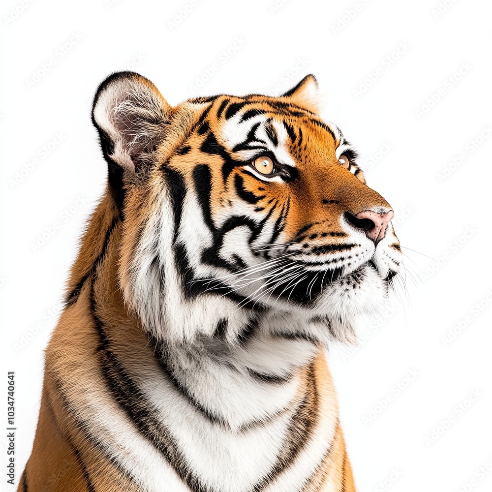 Obraz premium tiger isolated on white background