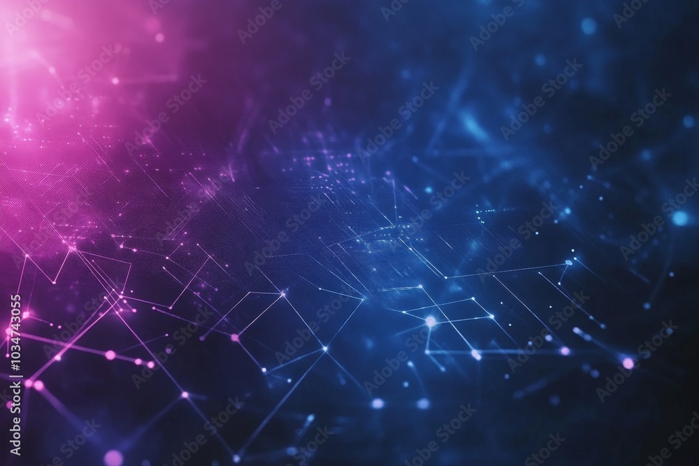 Abstract digital network background with blue and pink lighting. Abstract digital network background with blue and pink lighting.