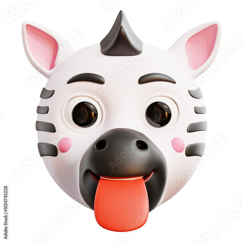 Zebra 3D Illustration