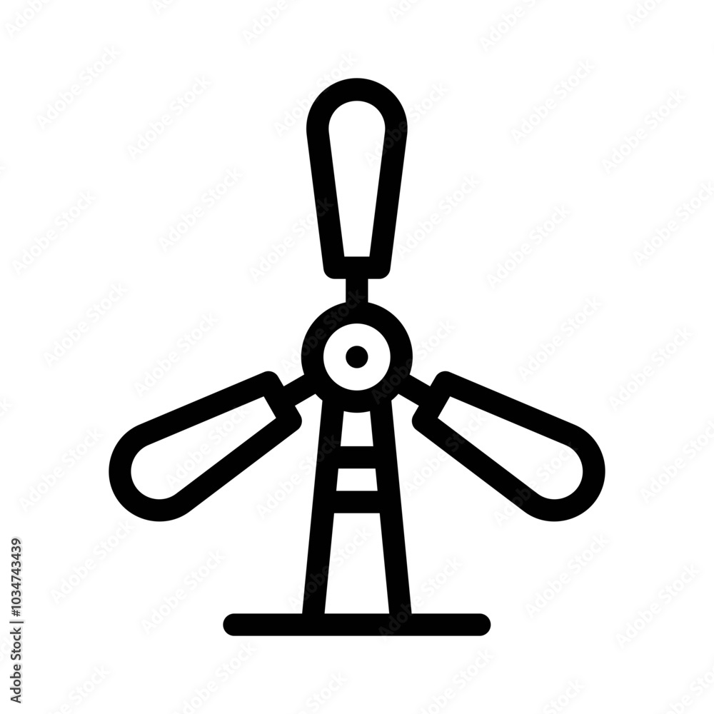 Wind Turbine line icon Wind Turbine line icon