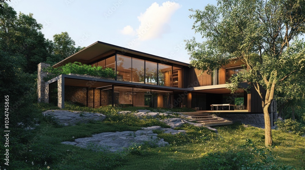 Modern House on a Hill Modern House on a Hill
