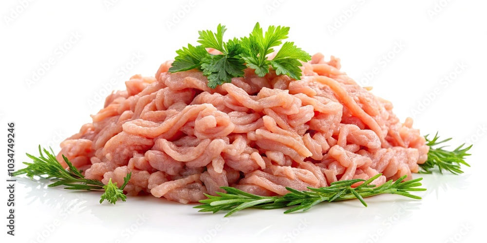 High Dynamic Range Image of Minced Chicken Meat on Transparent Background for Culinary Use, Cooking Recipes, Food Photography, Fresh Ingredients, and Meal Preparation High Dynamic Range Image of Minced Chicken Meat on Transparent Background for Culinary Use, Cooking Recipes, Food Photography, Fresh Ingredients, and Meal Preparation