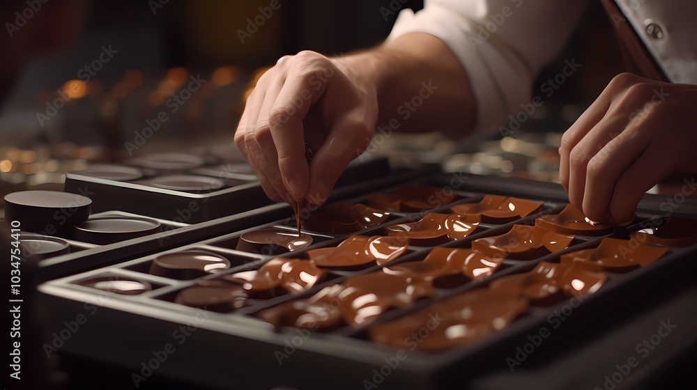 chef preparing chocolates chef preparing chocolates