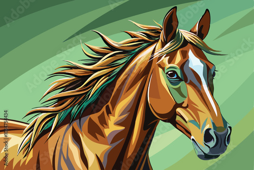 horse head vector