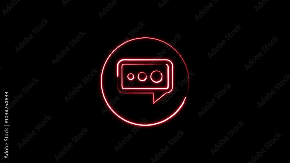 Animated Neon Messaging Bubbles for Eye-Catching Ads Animated Neon Messaging Bubbles for Eye-Catching Ads
