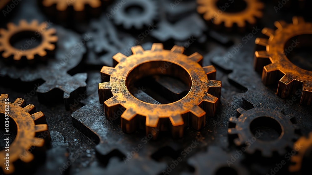 gears symbolize effective time management and work efficiency emphasizing productivity and organization in professional settings.illustration gears symbolize effective time management and work efficiency emphasizing productivity and organization in professional settings.illustration