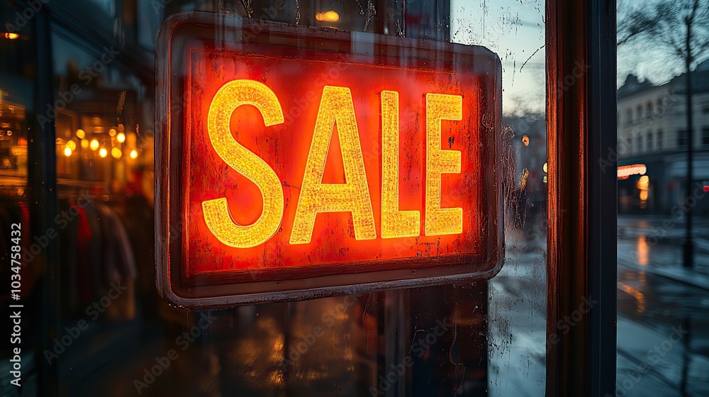 glass window door with sale sign promoting discounts at clothing store bright eye catching signage to attract customers.illustration glass window door with sale sign promoting discounts at clothing store bright eye catching signage to attract customers.illustration