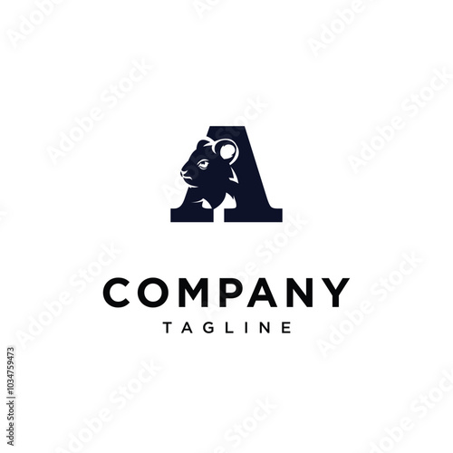 Letter A Quokka Logo Icon Vector