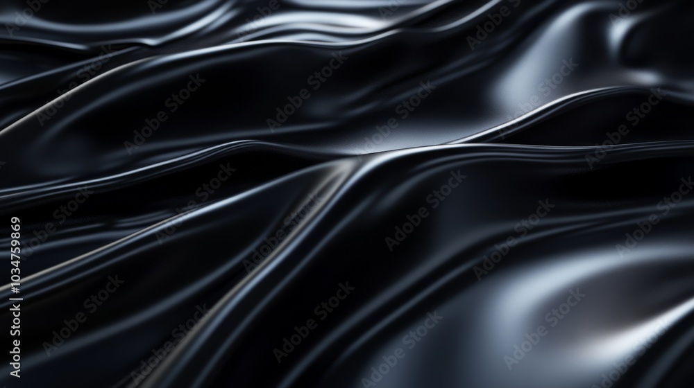 Fototapeta premium A vast, polished black texture with subtle