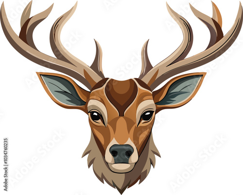 head of deer vector illustration.