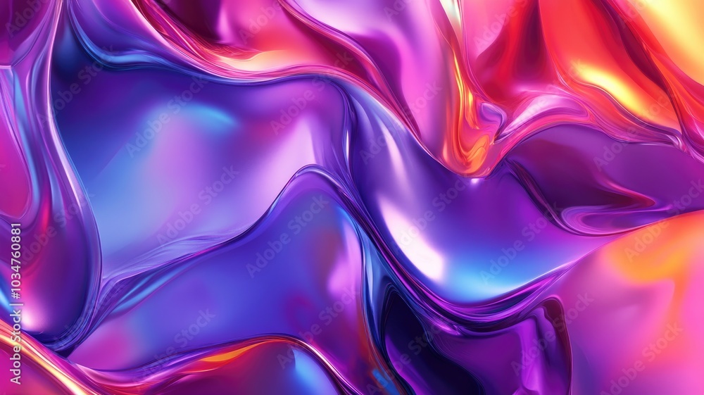 Obraz premium Abstract Colorful Swirling Liquid Background