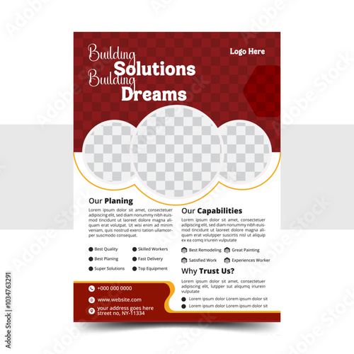 Construction business Corporate Flyer Design.