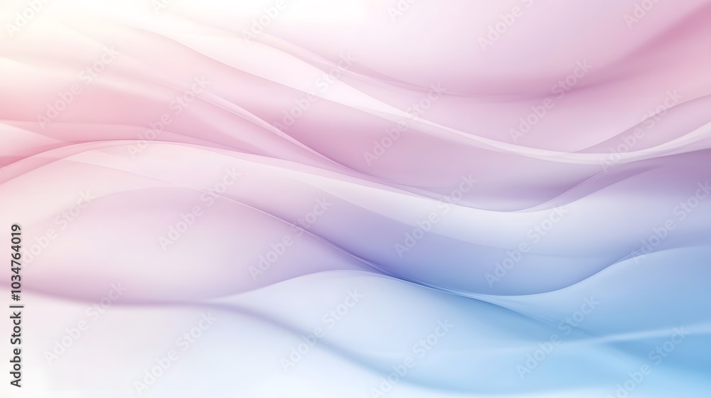 Abstract Background with Soft, Flowing Pink and Blue Waves Abstract Background with Soft, Flowing Pink and Blue Waves