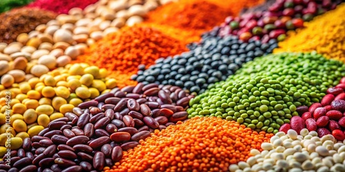 Macro Photography of Multicolored Vegan Vegetarian Grain Ingredients