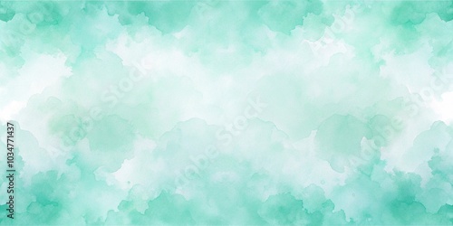 soft and dreamy mint green watercolor background