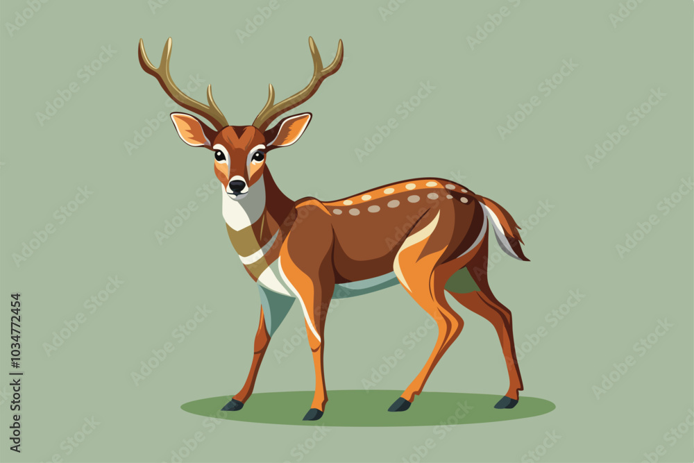 Fototapeta premium illustration of a deer